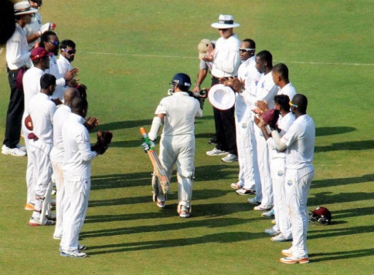 Sachin Tendulkar guard of honour