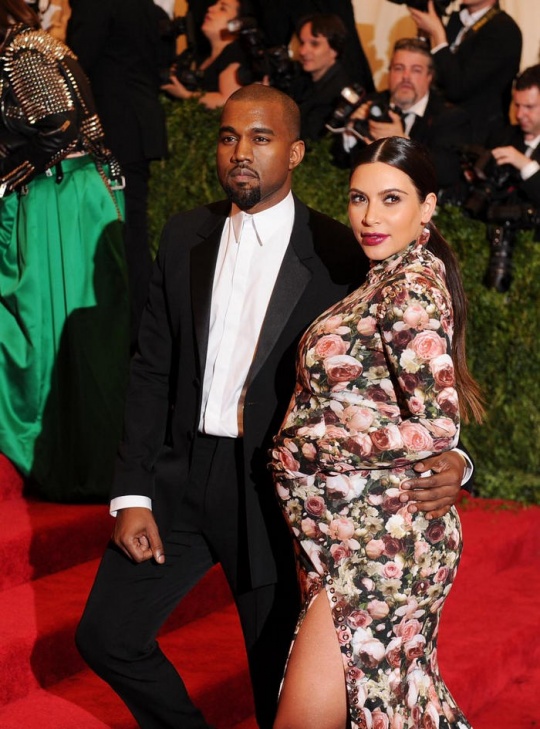Kanye West and Kim Kardashian