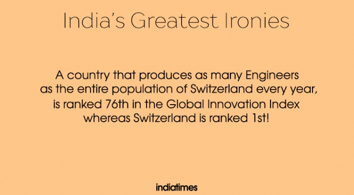 Irony that is India Irony that is India