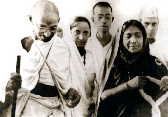 Gandhi and Kasturba Gandhi and Kasturba