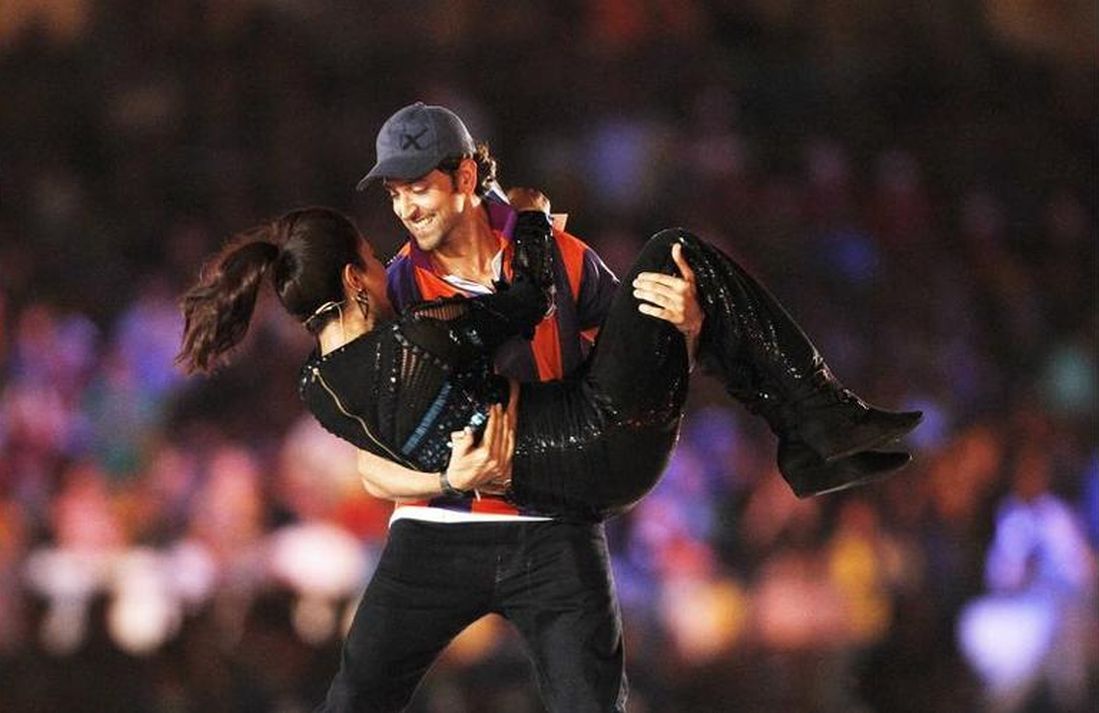 Priyanka Chopra and Hrithik Roshan at the inaugural function of Indian Super League tournament