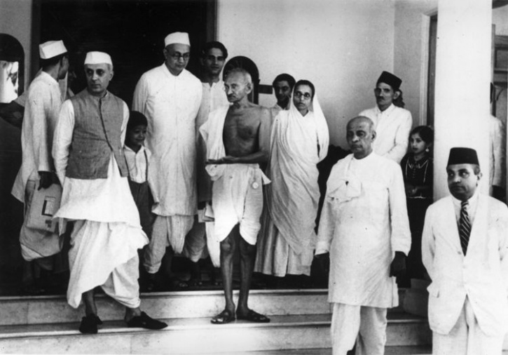 Image result for sardar patel and gandhi