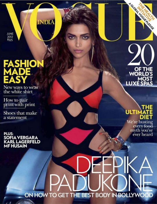 Deepika Padukone on the cover of Vogue India