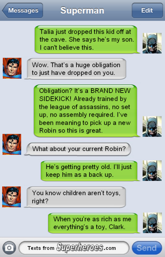 texts from superheroes