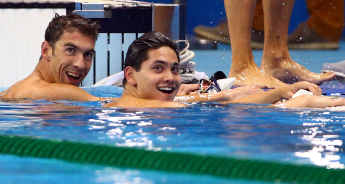 Michael Phelps and Schooling Michael Phelps and Schooling