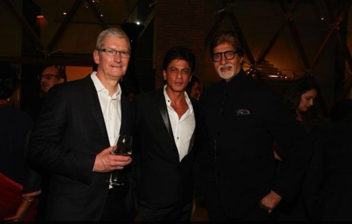 Tim Cook, SRK, Amitach Bachchan