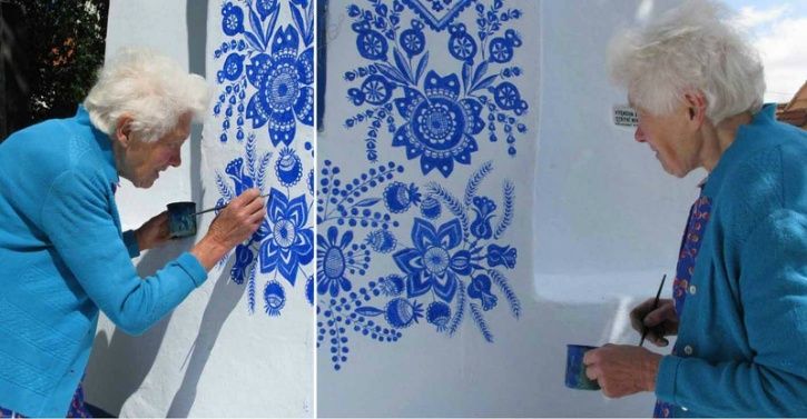 This 90 Year Old Czech Grandma Turns This Village Into Her Art Gallery