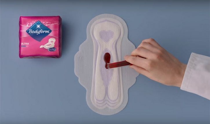 Dear Women The First Ever Ad Showing Period Blood On A Sanitary Pad Has Finally Arrived