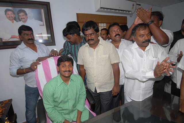 Image result for YS Jagan at his new office inauguration