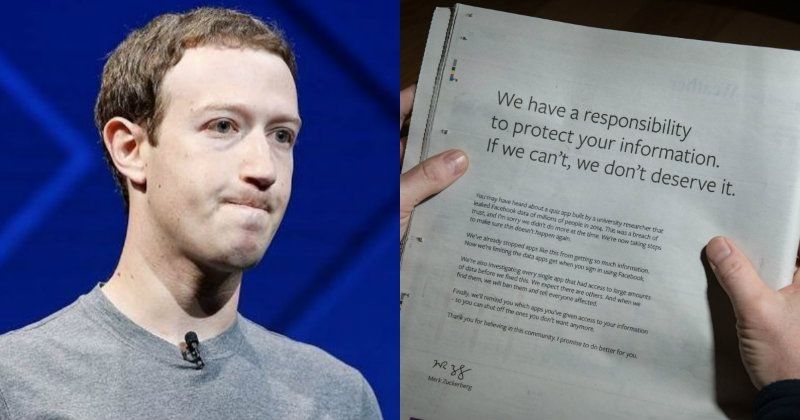 Mark Zuckerberg Apologizes For Facebook S Data Privacy Scandal With