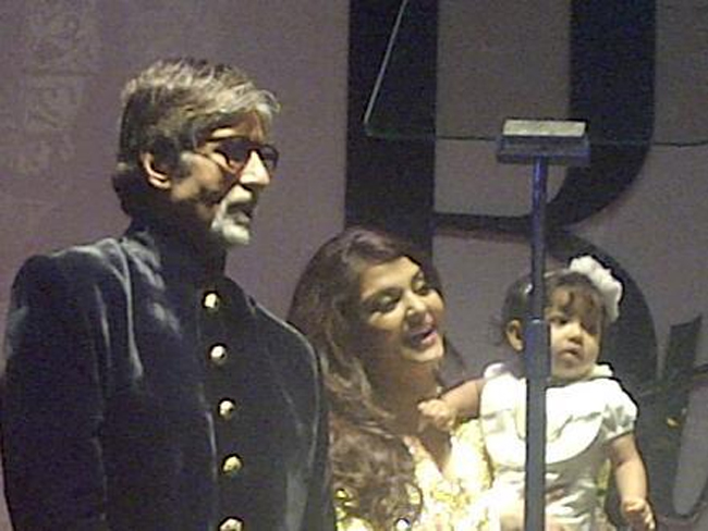 Aradhya Bachchan @ Big B's B'day Bash! - Indiatimes.com