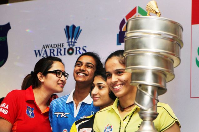 Indian Women shuttlers - Jwala,Sindhu, Ashiwni and Saina. Rio 2016
