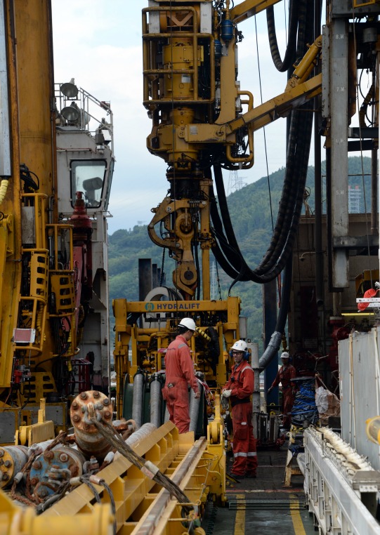 Japan's DeepSea Drilling Ship Chikyu