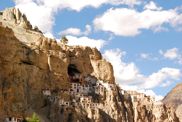 The Phugtal Monastery, Source-India Times Top 20 Spiritual Treks in India