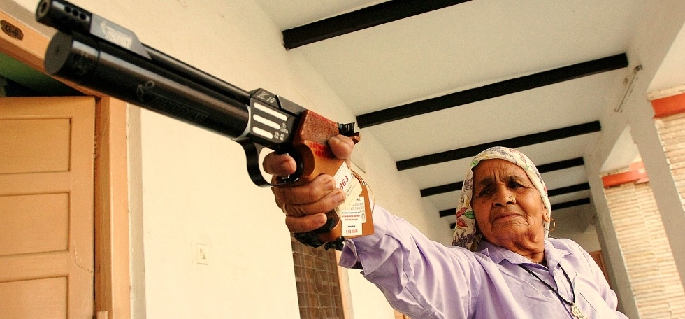 Image result for haryana lady gun