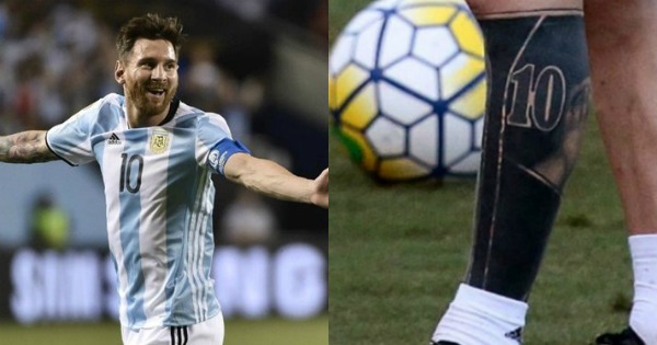 Lionel Messi Has A New Tattoo On His Leg And It's Nothing 