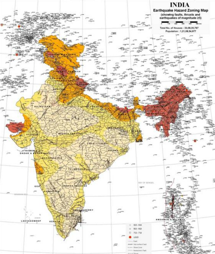 disaster map of india