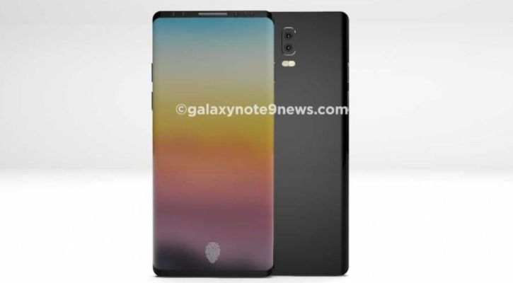 Samsung Galaxy Note 9 render courtesy:galaxynote9news.com