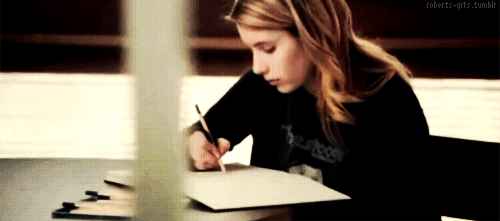 Girl Writing
