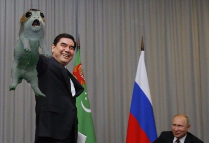 Putin Gets A New Puppy As Birthday Gift From Turkmenistan President ...