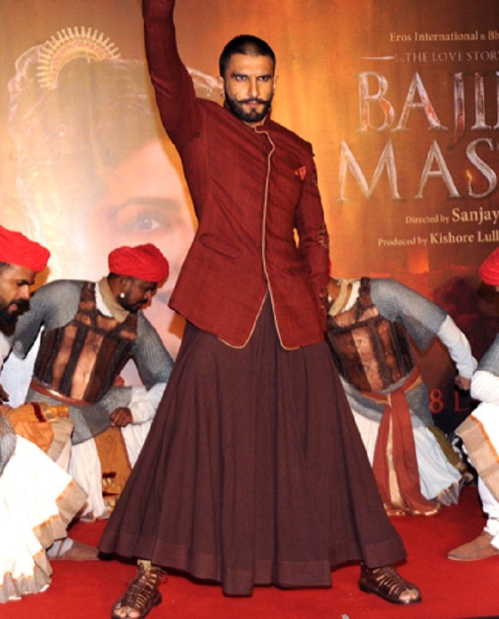 Ranveer Singh in a ghaghra / skirt.