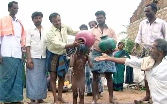 Boy paraded naked during ritual for rain at Chitradurga 
