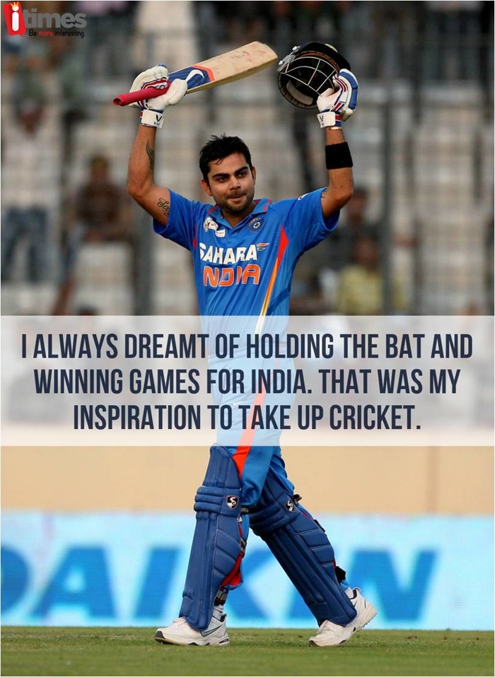 Cricket T20 Virat Kohli's inspirational quotes Photos