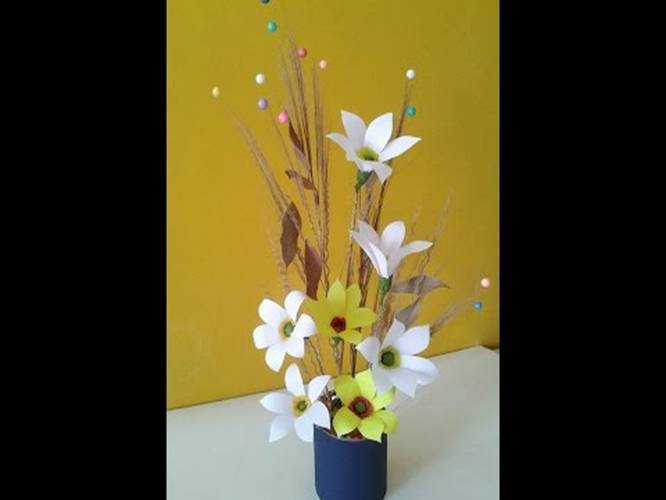 Easy Desk Decoration Ideas Best Out Of Waste Craft Flower Video Easy Desk Decoration Ideas Best Out Of Waste Craft Flower Video