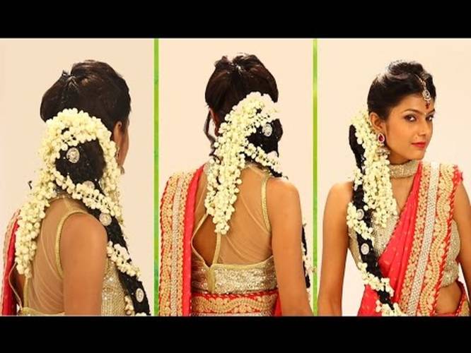 Indian Bridal Hairstyle Step By Step South Indian Bridal Hair Style For Wedding And Reception 0382