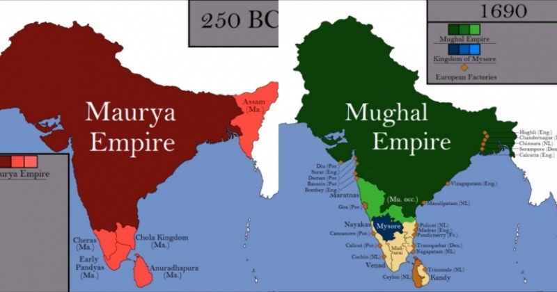 This Video Beautifully Illustrates The History Of India From 2800 BC To ...