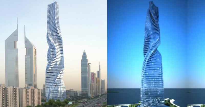 dubai building rotating skyscraper apartment indiatimes individually