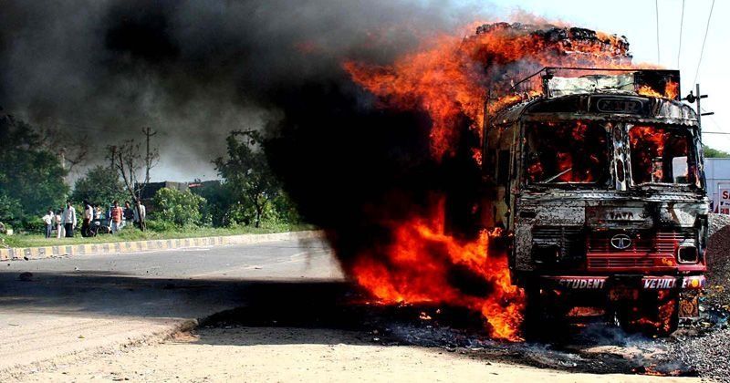 Brave Man Miraculously Drives Burning Truck Away From Petrol Pump To