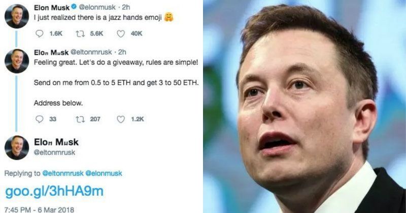 elon musk giving away eth on twitter