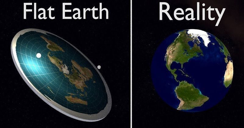 flat earthers map