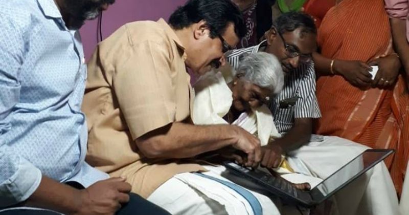 96 Year Old Grandmother From Kerala Who Scored 98 Marks In Literacy Exam Is Now Learning Computer