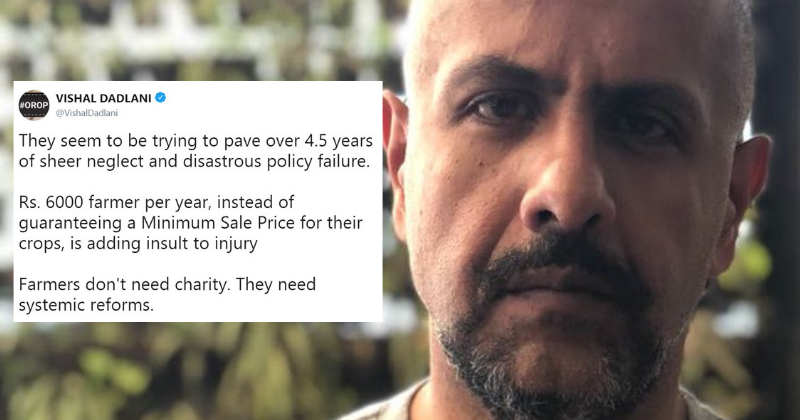 Vishal Dadlani:Farmers Don't Need Charity, Says Vishal Dadlani ...