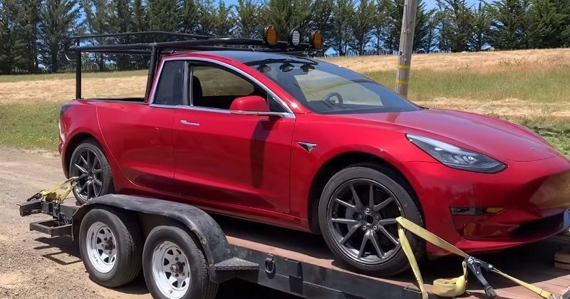 Tesla Pickup Trucktruckla Worlds First Tesla Pickup Truck