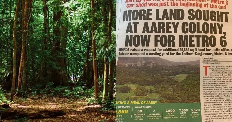 Aarey forest:MMRDA Puts In A Request To Clear 29,879 Sq Ft 